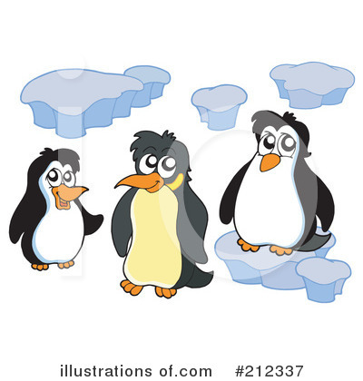 Royalty-Free (RF) Penguin Clipart Illustration by visekart - Stock Sample #212337