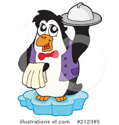 Royalty-Free (RF) Penguin Clipart Illustration by visekart - Stock Sample #212385