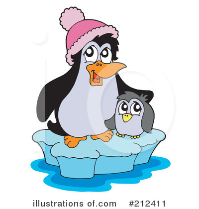 Royalty-Free (RF) Penguin Clipart Illustration by visekart - Stock Sample #212411