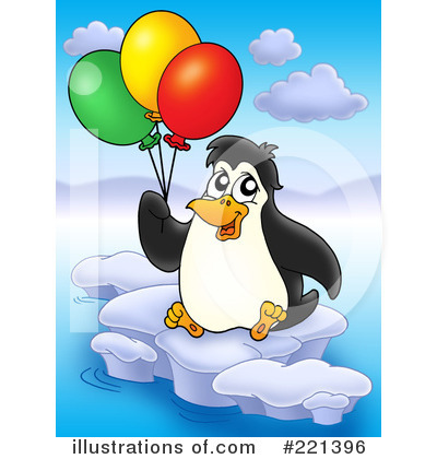 Royalty-Free (RF) Penguin Clipart Illustration by visekart - Stock Sample #221396