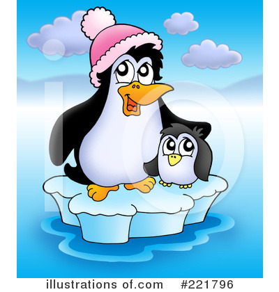 Royalty-Free (RF) Penguin Clipart Illustration by visekart - Stock Sample #221796