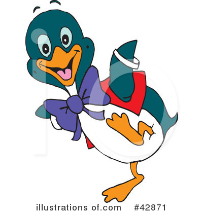 Royalty-Free (RF) Penguin Clipart Illustration by Dennis Holmes Designs - Stock Sample #42871