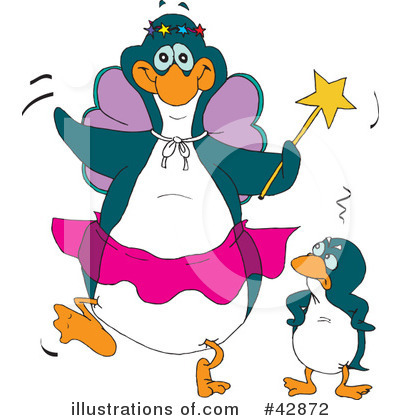 Penguins Clipart #42872 by Dennis Holmes Designs