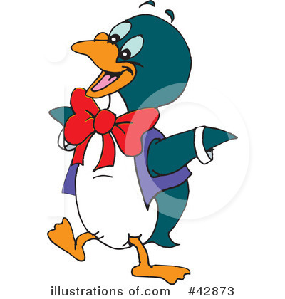 Royalty-Free (RF) Penguin Clipart Illustration by Dennis Holmes Designs - Stock Sample #42873