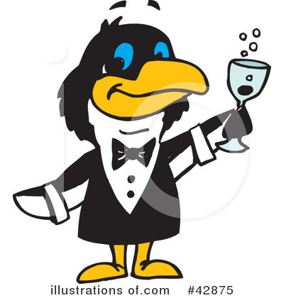 Royalty-Free (RF) Penguin Clipart Illustration by Dennis Holmes Designs - Stock Sample #42875