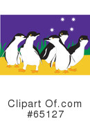 Penguins Clipart #65127 by Dennis Holmes Designs
