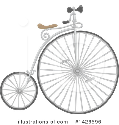 Penny Farthing Clipart #1426596 by Alex Bannykh