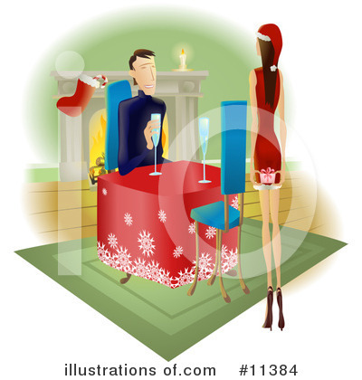 Christmas Stocking Clipart #11384 by AtStockIllustration