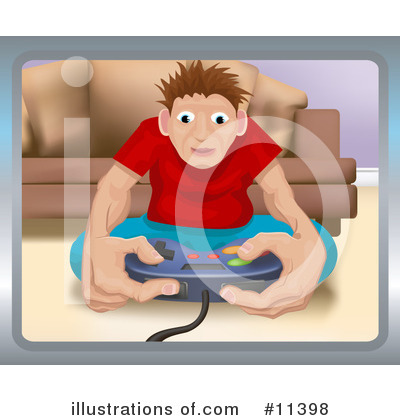 Video Games Clipart #11398 by AtStockIllustration