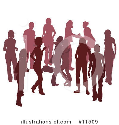 Crowd Clipart #11509 by AtStockIllustration