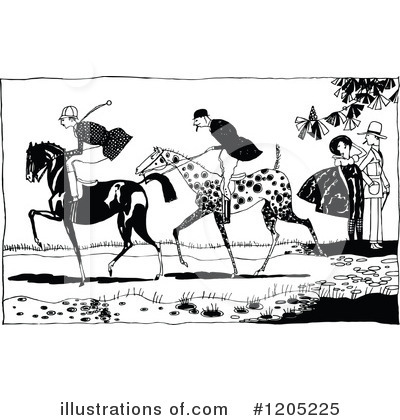 Horse Rider Clipart #1205225 by Prawny Vintage