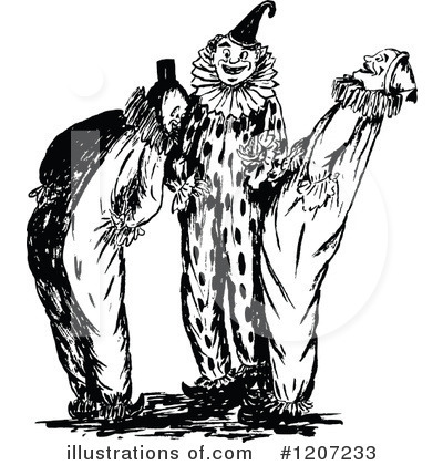 Clown Clipart #1207233 by Prawny Vintage