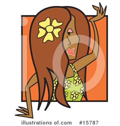 Hula Dancer Clipart #15787 by Andy Nortnik