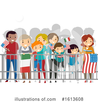 American Flag Clipart #1613608 by BNP Design Studio