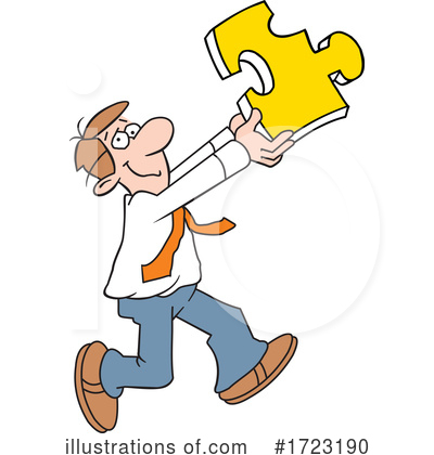 Puzzle Piece Clipart #1723190 by Johnny Sajem