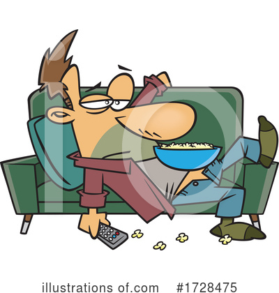 Couch Potato Clipart #1728475 by toonaday