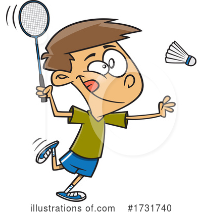 Badminton Clipart #1731740 by toonaday
