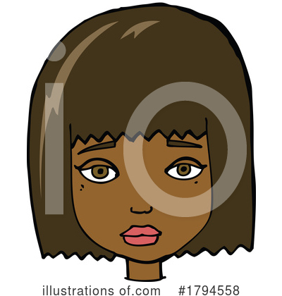 African American Girl Clipart #1794558 by lineartestpilot