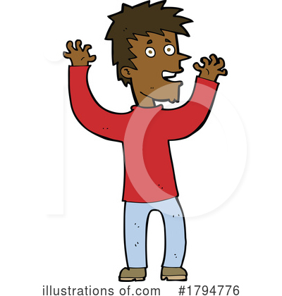 African American Man Clipart #1794776 by lineartestpilot