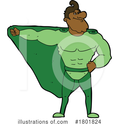 Super Man Clipart #1801824 by lineartestpilot