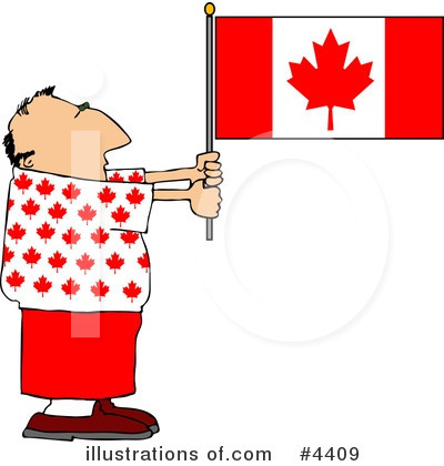 Canadian Flag Clipart #4409 by djart