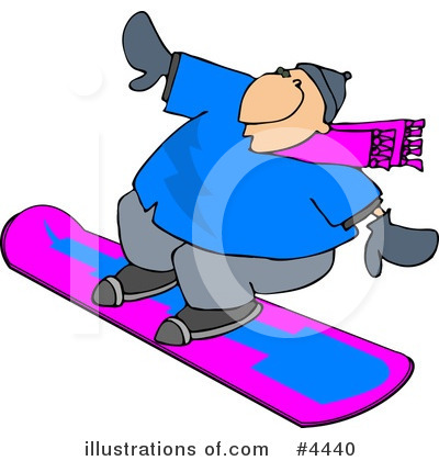 Snowboard Clipart #4440 by djart