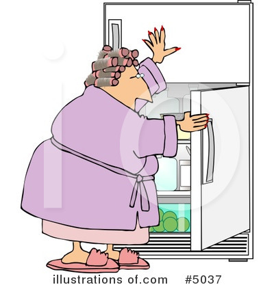 Refrigerator Clipart #5037 by djart