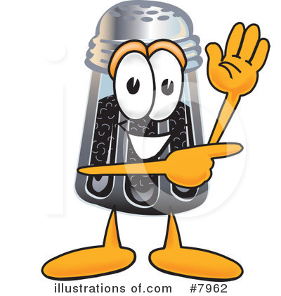Royalty-Free (RF) Pepper Shaker Clipart Illustration by Mascot Junction - Stock Sample #7962