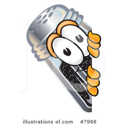 Royalty-Free (RF) Pepper Shaker Clipart Illustration by Mascot Junction - Stock Sample #7966