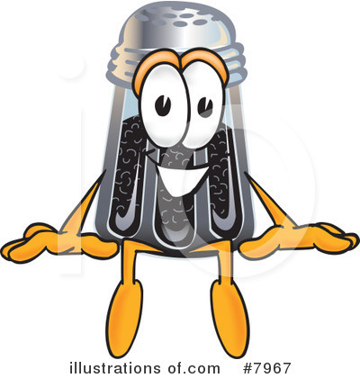 Royalty-Free (RF) Pepper Shaker Clipart Illustration by Mascot Junction - Stock Sample #7967