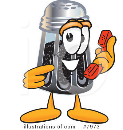 Royalty-Free (RF) Pepper Shaker Clipart Illustration by Mascot Junction - Stock Sample #7973
