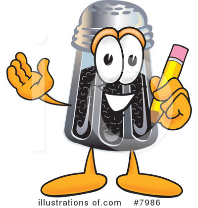 Royalty-Free (RF) Pepper Shaker Clipart Illustration by Mascot Junction - Stock Sample #7986