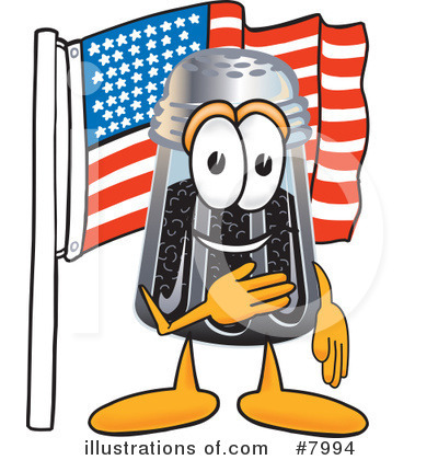 Royalty-Free (RF) Pepper Shaker Clipart Illustration by Mascot Junction - Stock Sample #7994