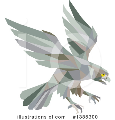 Royalty-Free (RF) Peregrine Falcon Clipart Illustration by patrimonio - Stock Sample #1385300