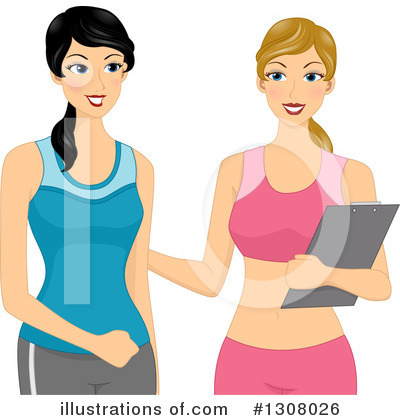 Royalty-Free (RF) Personal Trainer Clipart Illustration by BNP Design Studio - Stock Sample #1308026