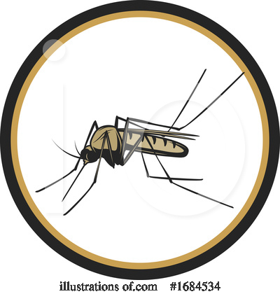 Mosquito Clipart #1684534 by Vector Tradition SM
