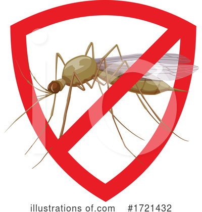 Mosquito Clipart #1721432 by Vector Tradition SM