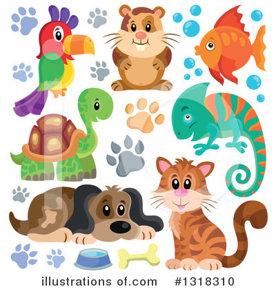 Royalty-Free (RF) Pets Clipart Illustration by visekart - Stock Sample #1318310