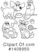 Pets Clipart #1408950 by visekart