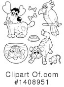 Pets Clipart #1408951 by visekart