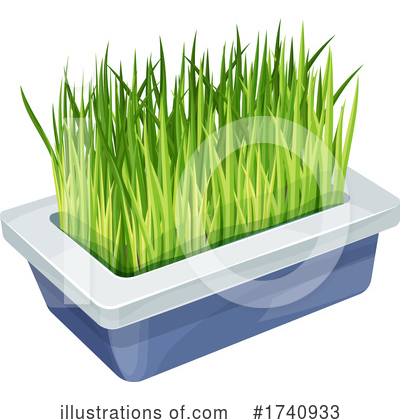 Wheatgrass Clipart #1740933 by Vector Tradition SM