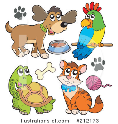 Royalty-Free (RF) Pets Clipart Illustration by visekart - Stock Sample #212173