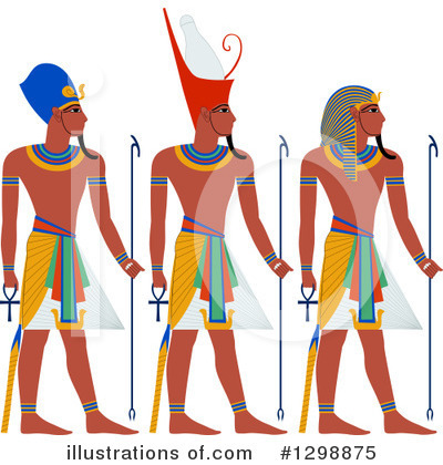 Royalty-Free (RF) Pharaoh Clipart Illustration by Liron Peer - Stock Sample #1298875