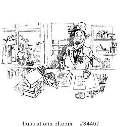 Royalty-Free (RF) Pharmacy Clipart Illustration by Alex Bannykh - Stock Sample #84457