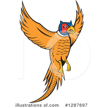 Royalty-Free (RF) Pheasant Clipart Illustration by patrimonio - Stock Sample #1287697