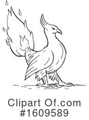 Phoenix Bird Clipart #1609589 by patrimonio