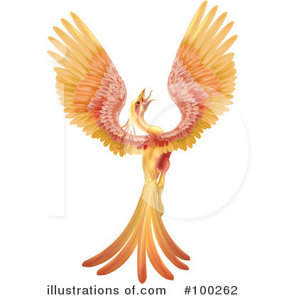 Royalty-Free (RF) Phoenix Clipart Illustration by AtStockIllustration - Stock Sample #100262