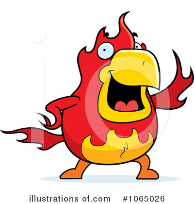 Phoenix Bird Clipart #1065026 by Cory Thoman