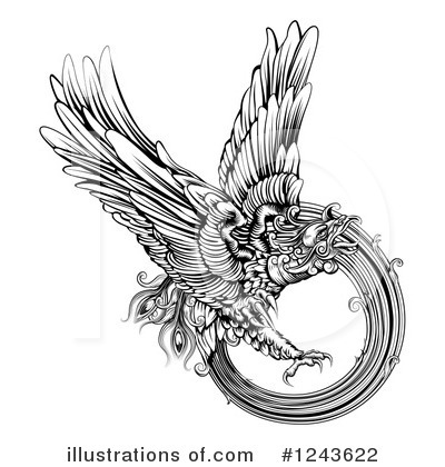 Royalty-Free (RF) Phoenix Clipart Illustration by AtStockIllustration - Stock Sample #1243622