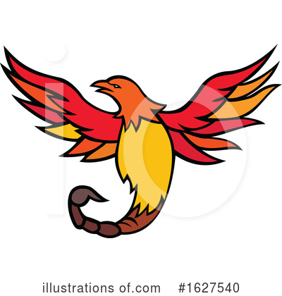 Royalty-Free (RF) Phoenix Clipart Illustration by patrimonio - Stock Sample #1627540